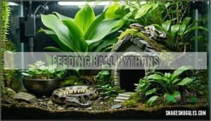 feeding ball pythons