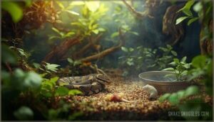 feeding guidelines for baby snakes