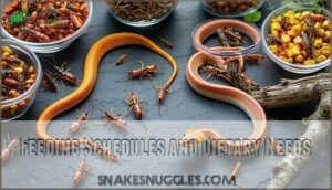 feeding schedules and dietary needs