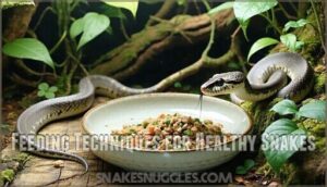feeding techniques for healthy snakes