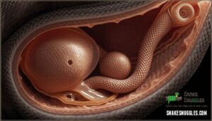 female: vagina, oviducts, ovaries, clitoris
