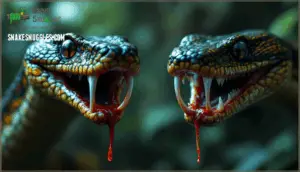 front-fanged snakes (viperidae and elapidae)