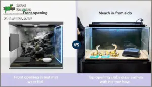 front-opening vs. top-opening designs