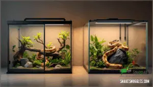 front-opening vs. top-opening enclosures