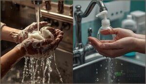 hand sanitizer vs. soap for snake handling