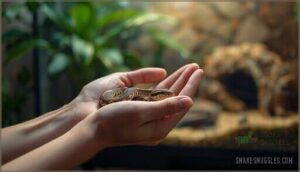 handling and socializing baby snakes