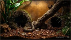 hides, climbing structures, and substrate