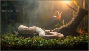 hog island boa – hypomelanistic traits
