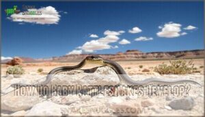 how do baby rattlesnakes develop