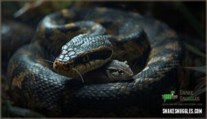 how does a python know when to stop constricting