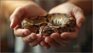 how does handling affect snake aggression