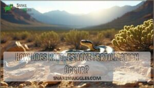 how does rattlesnake fertilization occur