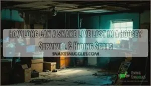 how long can a snake live lost in a house