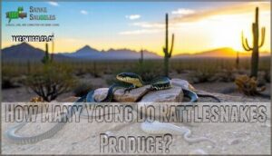 how many young do rattlesnakes produce