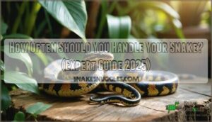 how often should you handle snake