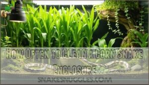 how often to clean a corn snake enclosure