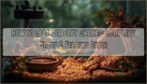 how to care for baby snakes