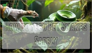 how to feed pet snakes safely
