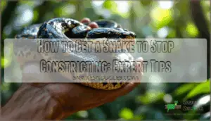 how to get a snake to stop constricting
