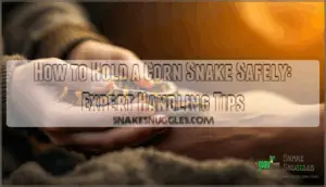 how to hold a corn snake