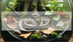 how to identify a baby copperhead snake