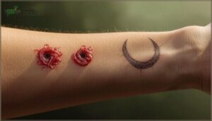 how to identify a venomous snake bite