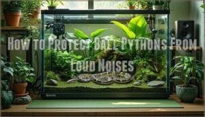 how to protect ball pythons from loud noises