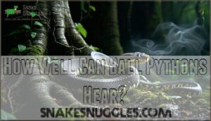 how well can ball pythons hear
