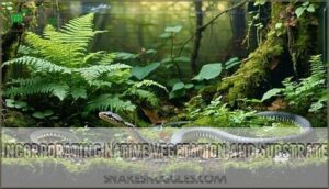 incorporating native vegetation and substrate