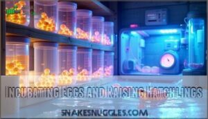 incubating eggs and raising hatchlings
