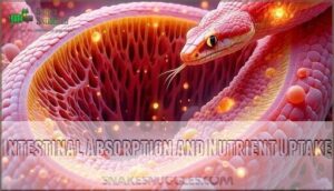 intestinal absorption and nutrient uptake