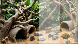 introducing climbing structures and hides