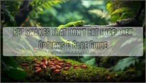 is there a pet snake that cant eat mice