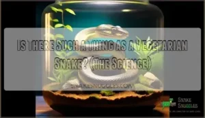 is there such a thing as a vegetarian snake