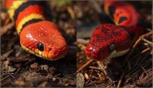 key features of coral snake mimics