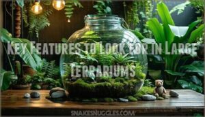key features to look for in large terrariums