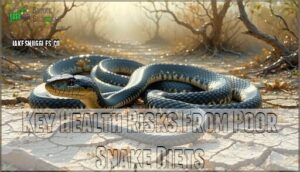 key health risks from poor snake diets