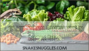 key nutritional components in reptile diets