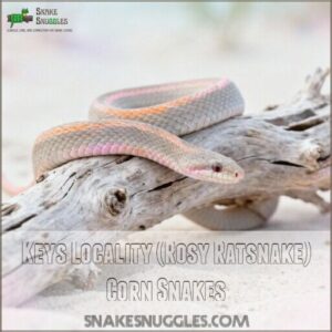 keys locality (rosy ratsnake) corn snakes
