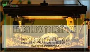 learn how to keep the enclosure warm learn how to keep the enclosure warm