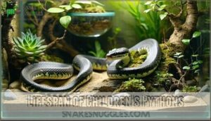 lifespan of children's pythons