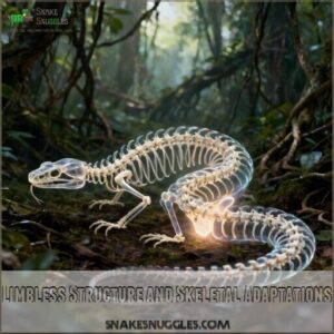 limbless structure and skeletal adaptations