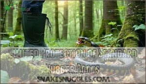 limited protection of standard rubber boots