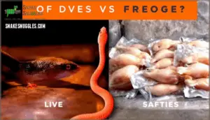 live vs frozen prey considerations