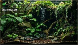 maintaining humidity levels in snake enclosures