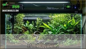 maintaining temperature and humidity after cleaning