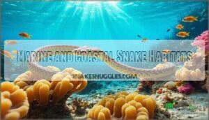 marine and coastal snake habitats
