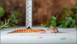 matching prey size to snake size