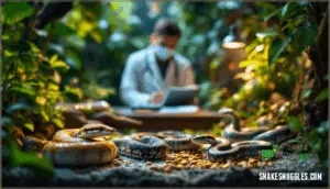 monitoring and maintaining healthy snake nutrition