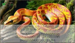 most popular albino and amelanistic varieties